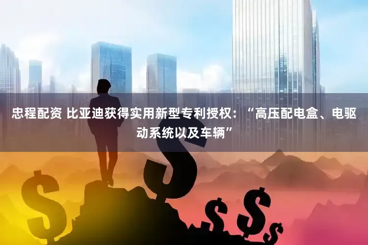 忠程配资 比亚迪获得实用新型专利授权：“高压配电盒、电驱动系统以及车辆”