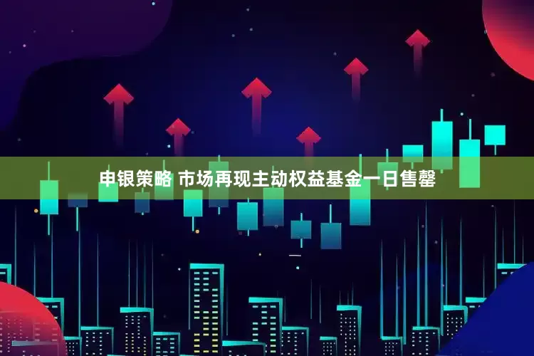 申银策略 市场再现主动权益基金一日售罄